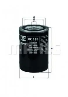 KC183 Фильтр топл. RENAULT (TRUCK) (пр-во Knecht-Mahle) MAHLE / KNECHT подбор по vin на Brocar