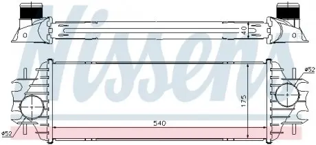 96762 Интеркулер NISSAN; OPEL; RENAULT; (пр-во Nissens) NISSENS подбор по vin на Brocar