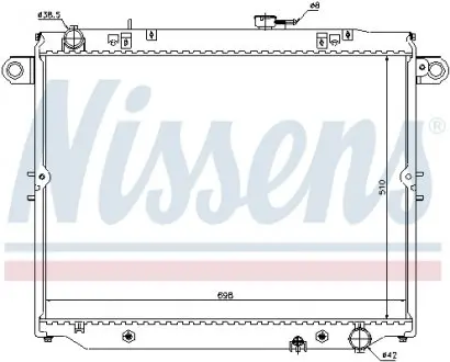 64882 Радиатор охлаждения Lexus LX 470 (пр-во Nissens) NISSENS подбор по vin на Brocar