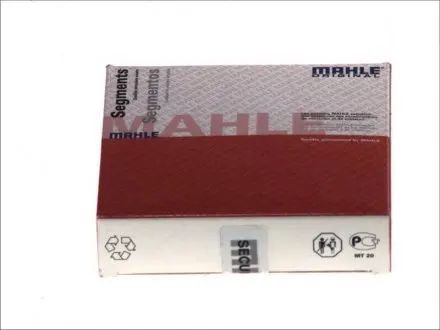 03031N1 Кольца поршньові VW T5 2.0i 03-15 (83.01mm/+0.5) (1.2-1.5-2) MAHLE / KNECHT підбір по vin на Brocar