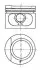 93876620 Поршень AUDI/VW 81.5 1.8 DR/RS/AAM/RP (пр-во KS) KOLBENSCHMIDT підбір по vin на Brocar