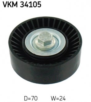 VKM34105 Натяжной ролик, поликлинового ремня (Пр-во SKF) SKF подбор по vin на Brocar
