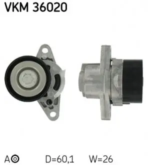 VKM36020 Ролик натяжний SKF підбір по vin на Brocar