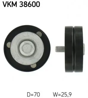 VKM38600 Натяжной ролик, поликлинового ремня (Пр-во SKF) SKF подбор по vin на Brocar