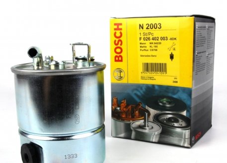 F026402003 Фильтр топливный MB Sprinter 2.7CDI 00- BOSCH підбір по vin на Brocar
