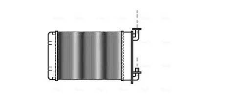 BW6022 Радіатор обігрівача BMW E30/Z1 88-316->325 (Ava) AVA COOLING підбір по vin на Brocar