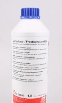 01089 Антифриз (концентрат) синій по 1,5 L VAG -96 /1.5L FEBI BILSTEIN підбір по vin на Brocar