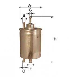WF8175 Фільтр паливний WIX FILTERS підбір по vin на Brocar