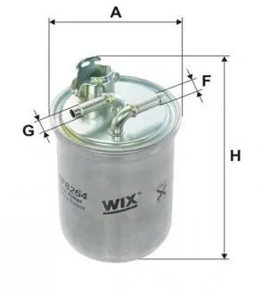 WF8264 Фільтр палива WIX FILTERS підбір по vin на Brocar