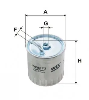 WF8272 Фильтр топл. PP841/4/WF8272 (пр-во WIX-Filtron) WIX FILTERS подбор по vin на Brocar