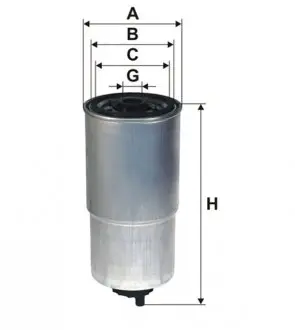 WF8327 Фільтр паливний WIX FILTERS підбір по vin на Brocar