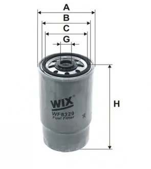 WF8329 Фільтр палива WIX FILTERS підбір по vin на Brocar
