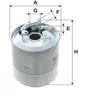 WF8353 Фільтр палив. (вир-во WIX-Filtron) WF8353/PP841/7 WIX FILTERS підбір по vin на Brocar