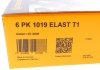 6PK1019ELASTT1 Ремінь генератора Ford Fiesta/Focus 1.4/1.6i 16V 01-12 (6PK1019 ELAST+5PK690 ELAST) CONTITECH підбір по vin на Brocar