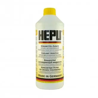 P999YLW Антифриз (жовтий) G11 (1,5 л) (1:1= -38°) HEPU підбір по vin на Brocar