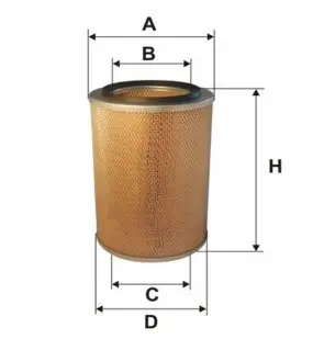 93345E Фильтр воздушный МАЗ, КРАЗ (пр-во WIX-Filtron) WIX FILTERS подбор по vin на Brocar