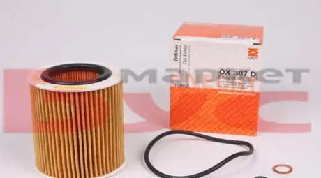 OX387D Фильтр масляный BMW (E90/E91) MAHLE / KNECHT подбор по vin на Brocar