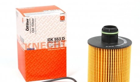OX553D Фильтр масляный Citroen Nemo 1.3HDI/Fiat Doblo 1.6/2.0D/Opel Combo 1.6/2.0CDTi MAHLE / KNECHT подбор по vin на Brocar