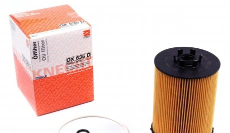 OX636D Фильтр масляный BMW 5 (E60)/7 (E65) 3.0-6.0i 03- MAHLE / KNECHT подбор по vin на Brocar