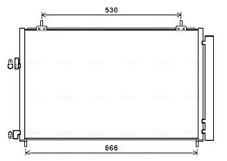 TO5679D Радіатор кондиціонера TOYOTA RAV4 (пр-во AVA) AVA COOLING підбір по vin на Brocar
