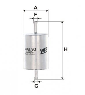 WF8103 Фильтр топл. PP907/WF8103 (пр-во WIX-Filtron) WIX FILTERS підбір по vin на Brocar