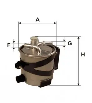 WF8391 Фильтр топл. WF8391/980/6 (пр-во WIX-Filtron) WIX FILTERS подбор по vin на Brocar