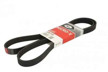 6PK1725 Ремінь генератора Peugeot 206/Audi A6 2.5TDI 94- GATES підбір по vin на Brocar