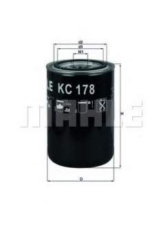 KC178 Фільтр палива MAHLE / KNECHT підбір по vin на Brocar