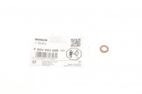 F00VP01008 Шайба под форсунку VW Touareg 3.0 V6/4.2 V8 TDI/Audi A4/A6/A7 3.0TDI 08- BOSCH подбор по vin на Brocar
