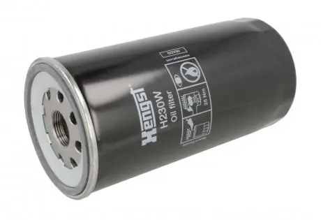 H230W Фильтр масляный IVECO (TRUCK) (пр-во Hengst) HENGST FILTER підбір по vin на Brocar