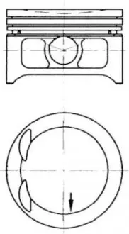 97332620 Поршень Opel Omega B/Vectra A 2.0/2.0i 92-05 (87.00mm) KOLBENSCHMIDT підбір по vin на Brocar