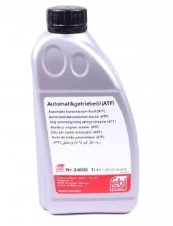 34608 Масло трансмиссионное ATF Tiptronic VAG (1L) (оригинальное только для 6-ступенчатых АКПП) (желтое) FEBI BILSTEIN подбор по vin на Brocar