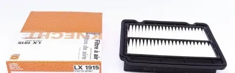 LX1915 Фільтр повітряний Chevrolet Aveo 06- (benzin) MAHLE / KNECHT підбір по vin на Brocar