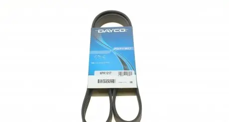 6PK1217 Ремінь генератора Citroen Jumpy/Fiat Scudo/Peugeot Expert 2.0MJTD/HDi 07- (+AC) DAYCO підбір по vin на Brocar