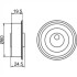 GT10040 Ролик натяжной HYUNDAI SONATA (пр-во GMB) GMB підбір по vin на Brocar
