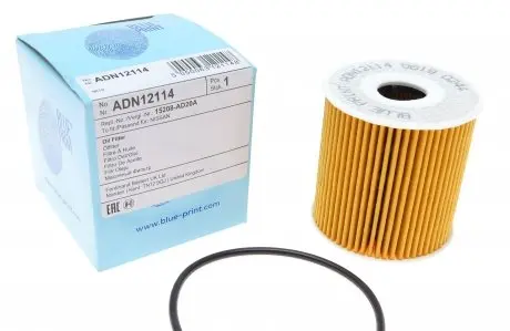 ADN12114 Фільтр масляний Nissan Primera/Almera 2.2 Di 00- BLUE PRINT підбір по vin на Brocar