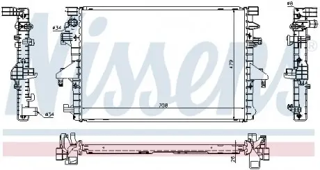65285 Радиатор охлождения VW T5 (пр-во Nissens) NISSENS подбор по vin на Brocar