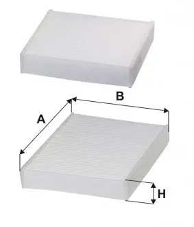 WP9256 Фильтр салона (2шт.) (пр-во Wix-Filtron) WIX FILTERS подбор по vin на Brocar