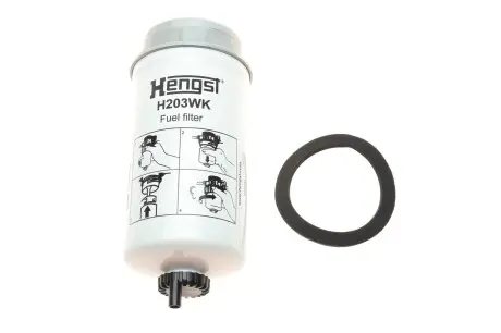 H203WK Паливний фільтр HENGST FILTER підбір по vin на Brocar