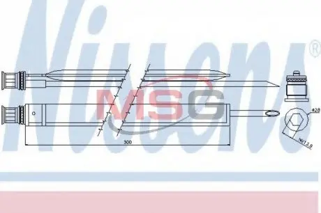 95465 Осушитель кондиционера MB E-class (W212) 11- NISSENS подбор по vin на Brocar