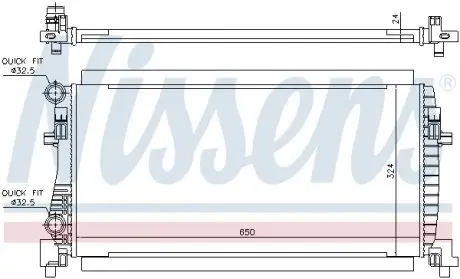 65317 Радіатор охолоджування NISSENS підбір по vin на Brocar