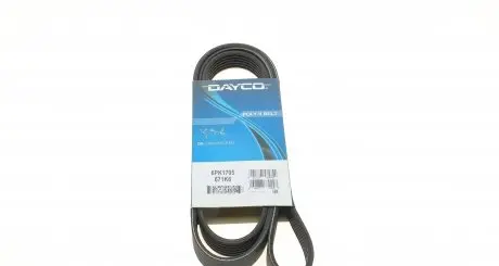 6PK1705 Ремінь генератора Citroen Jumper 1.9TD 94-02 (ALT,PS,AC) DAYCO підбір по vin на Brocar