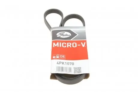4PK1070 Ремінь поліклиновий GATES підбір по vin на Brocar