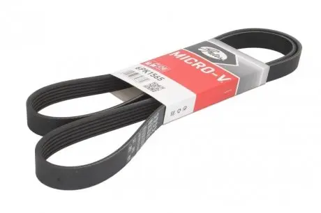 6PK1565 Ремінь генератора Citroen Berlingo/Peugeot Bipper/Partner (6PK1560/1565) GATES підбір по vin на Brocar