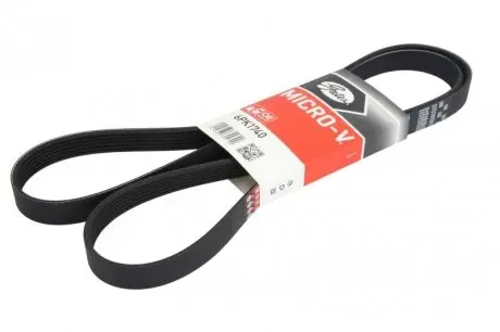 6PK1740 Ремінь генератора Peugeot Expert/Citroen Jumpy 1.9D/TD 96-/2.0HDI 00- GATES підбір по vin на Brocar