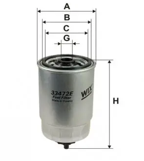 33472E Фильтр топл. IVECO (пр-во WIX-Filtron) WIX FILTERS подбор по vin на Brocar
