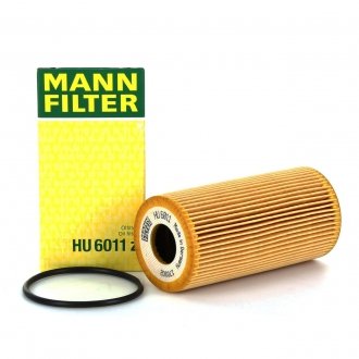 HU6011Z Фильтр масляный Renault Master 2.3CDTI 10-/Trafic 1.6dCi 14-/MB Vito (W447) 1.6CDI 14- MANN підбір по vin на Brocar