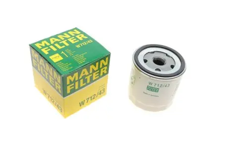 W71243 Фільтр масляний Ford Escort/Fiesta 1.0-1.6 -95 /Skoda Favorit 1.3 89-97 MANN підбір по vin на Brocar