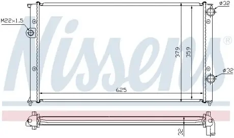 65243 Радіатор охолоджування NISSENS підбір по vin на Brocar