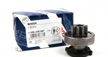 1006209987 Бендикс стартера Fiat Doblo 1.9JTD (Bosch) (заменен на 1986SE1765) BOSCH подбор по vin на Brocar